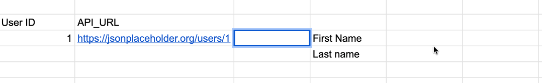 animation showing multiple rows being filled with one `IMPORTDATA` call